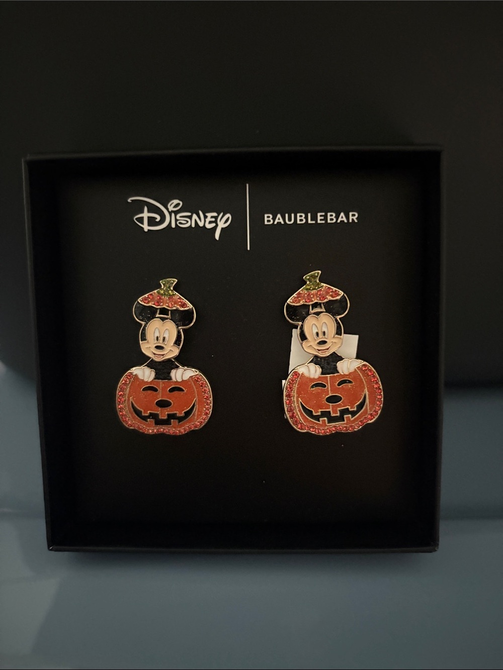 BaubleBar Disney Minnie Mouse Orange Pumpkin Drop Earrings